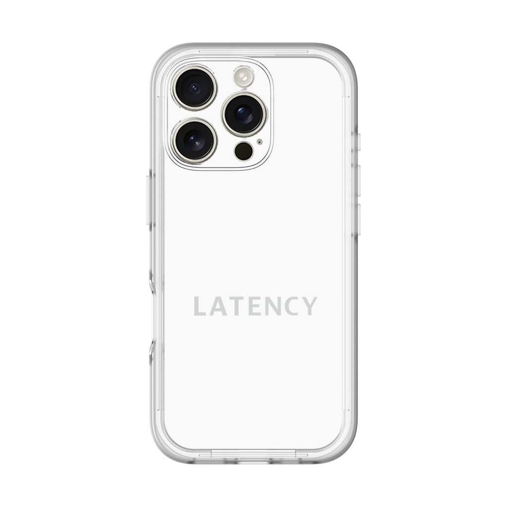 LATENCY - Logotype - White