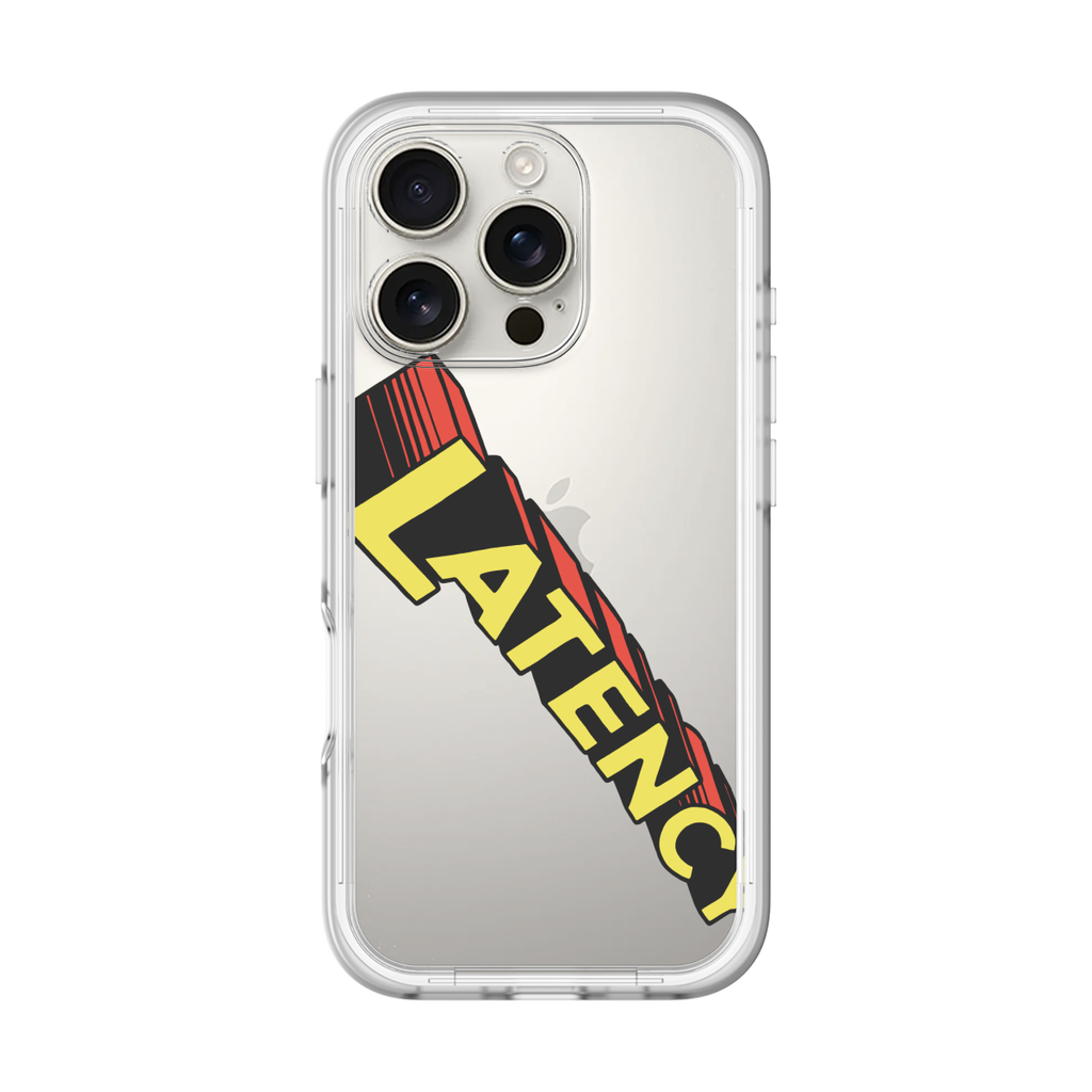 LATENCY - Rock logo - Clear
