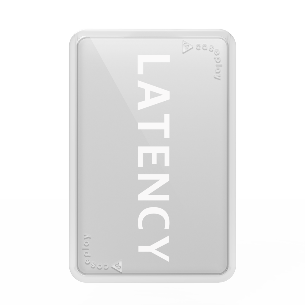 LATENCY - Logotype - White