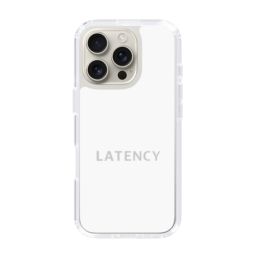 LATENCY - Logotype - White